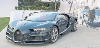  ??  ?? Bugatti Chiron. Debutó en Estados Unidos y ya recibió 200 pedidos. Cuesta US$ 2,6 millones