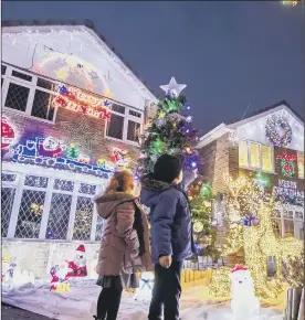  ?? Picture: Danny Lawson/PA ?? FESTIVE
Blaise put lights up, but didn’t go this far…