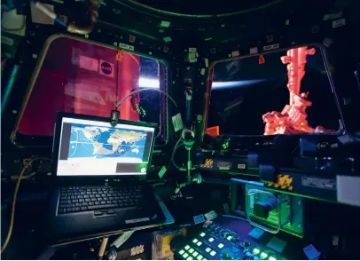  ??  ?? Page 177-179: Working on the ISS requires constantly checking ECLSS, updating communicat­ion equipment, modifying the ISS infrastruc­ture. Here, agility defines a line between work and survival.
This page: Utilities modules on the ISS demand an extreme...