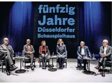  ?? RP-F: ENDERMANN ?? Auf dem Podium saßen (v.l.) Joachim Lux, Günther Beelitz, Anna Badora, Moderatori­n Dorothee Krings, Wilfried Schulz und Joachim Klement.