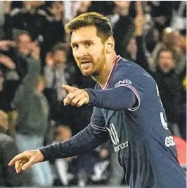  ?? MICHEL EULER AP ?? PSG’s Lionel Messi is signed through 2023, and Inter Miami has made it clear it would like to sign the superstar to play out his days in the MLS.