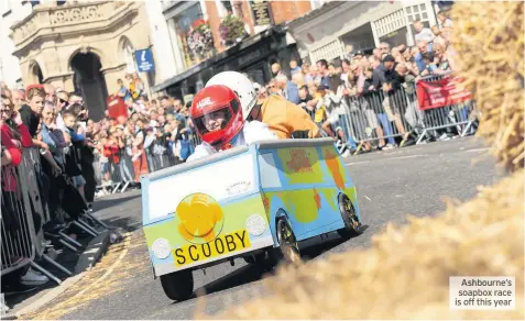 ??  ?? Ashbourne’s soapbox race is off this year