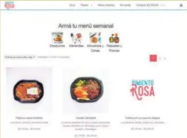  ?? PIMIENTO ROSA PARA EF ?? Así luce el sitio web de Pimiento Rosa en donde los clientes pueden ordenar y pagar por sus platillos.