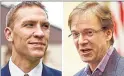  ?? JOURNAL SENTINEL FILES ?? State Sen. Chris Larson (left) is challengin­g County Executive Chris Abele.