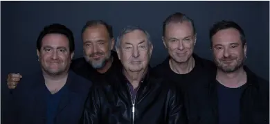  ??  ?? SAUCERFUL OF SECRETS, L-R: LEE HARRIS, GUY PRATT, NICK MASON, GARY KEMP AND DOM BEKEN.