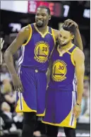  ?? Tony Dejak ?? The Associated Press With Kevin Durant, left, and Stephen Curry likely to return, Golden State is a good bet to be in the title hunt.