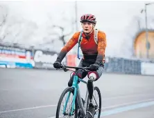  ??  ?? Billy Monger trains at Herne Hill Velodrome, London.