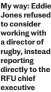  ?? ?? My way: Eddie Jones refused to consider working with a director of rugby, instead reporting directly to the RFU chief executive