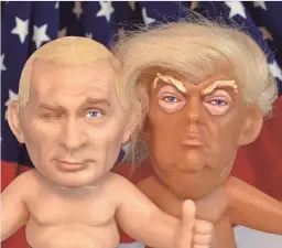  ?? CHUCK WILLIAMS ?? Chuck Williams' sculpture of President Donald Trump as a troll is the most-funded Kickstarte­r campaign in Wisconsin. Now, he's raising funds for a doll of Russian President Vladimir Putin.