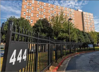  ?? JENNI GIRTMAN FOR THE AJC ?? The Insurance and Fire Safety Commission­er’s Office report found the elevator in the complex where Jaumarcus Mcfarland died was more than a year overdue for its annual inspection.