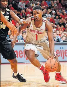  ?? LAVALLEY/DISPATCH] [BROOKE ?? Though listed as a forward, Jae’Sean Tate will be asked to help out at point guard, a thin spot for the Buckeyes.