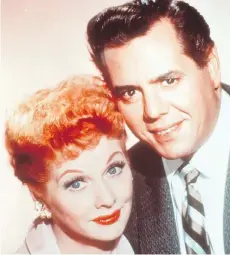  ??  ?? Scandal isn’t anything new to Hollywood. Lucille Ball, star of the beloved sitcom I Love Lucy, was cited for her communist background, which husband Desi Arnaz addressed lightheart­edly and the show carried on.
