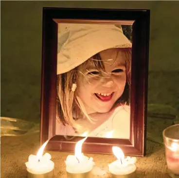  ?? FOTO: DPA PICTURE-ALLIANCE / STEVE PARSONS ?? Vor 13 Jahren verschwand die kleine Madeleine McCann aus einer Ferienanla­ge in Portugal. Weltweit war die Trauer riesig.
Offenbach.