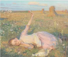  ??  ?? Home grown: Evening Song (1893) by George Clausen
