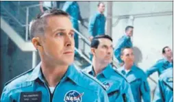  ??  ?? First Man sustains a sense of wonder seldom attained by movies in outer space subgenre.