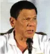  ??  ?? CONCERNED: Philippine­s President Rodrigo Duterte