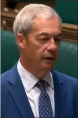  ?? ?? Reform UK leader, Nigel Farage, swears an oath of allegiance