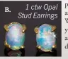  ?? ?? 1 ctw Opal Stud Earrings