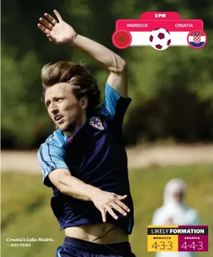  ?? — reuters ?? Croatia’s Luka Modric.