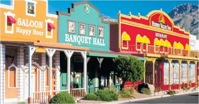  ??  ?? BRIGHT SPOT: The buzzing university town of Tucson looks like the set of so many classic westerns