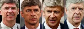  ?? (Photos AFP et EPA/MAXPPP) ?? Trois titres de champion d’Angleterre, sept victoires en Coupe d’Angleterre, dixneuf participat­ions à la Ligue des champions, dont une finale perdue en  contre Barcelone : Arsène Wenger a permis à Arsenal de changer de dimension.