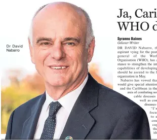  ??  ?? Dr David Nabarro