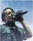  ??  ?? Marilyn Manson hatte schon mal mehr Energie als am Samstag.