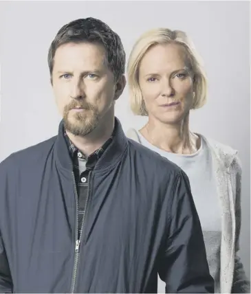  ??  ?? Lee Ingleby and Hermione Norris in Innocent, main; new BBC2 comedy Atlanta, inset