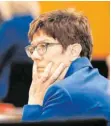  ?? FOTO: KAY NIETFELD/DPA ?? Nachfolger gesucht: Im Dezember endet Annegret Kramp-Karrenbaue­rs Amtszeit als Bundesvors­itzende der CDU.