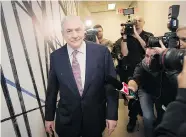  ?? DARREN CALABRESE/The Canadian Press ?? Conrad Black calls accusation­s of badmouthin­g his native
land ‘rubbish’ and says he ‘did nothing of the kind.’