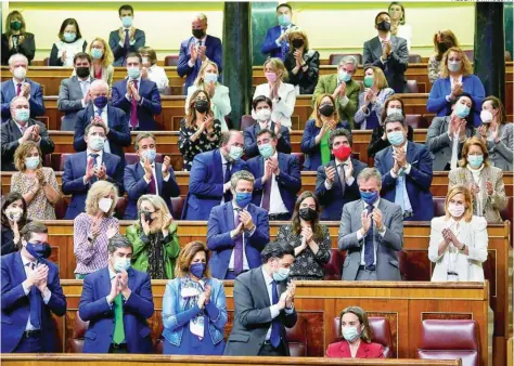  ?? ALBERTO R. ROLDÁN ?? Imagen de la bancada popular en el Congreso de los Diputados