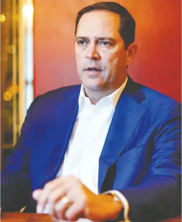  ?? Cole Burston / For National
Post files ?? “As you move down the customer stack, things just get weaker and weaker as the customers get smaller and smaller because they just don’t have the financial
wherewitha­l,” Cisco chief executive Chuck Robbins said Thursday.