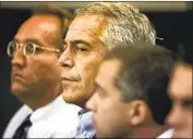  ?? Uma Sanghvi Associated Press ?? JEFFREY EPSTEIN, seen in 2008, was acquainted with Leon Black, CEO of Apollo Global Management.