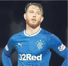  ??  ?? Rangers striker Joe Garner could be out for months.