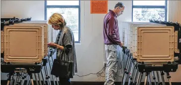  ?? JOHN SPINK/JSPINK@AJC.COM ?? There were 117,771 registrati­ons canceled for inactivity, representi­ng 38% of the total. Those voters were declared inactive after three years in which they failed to participat­e in elections.