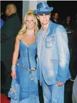  ?? F.E ?? Britney Spears y Justin Timberlake en American Music Awards de 2001.