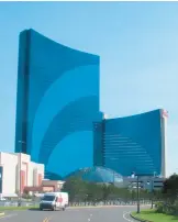  ?? WAYNE PARRY/AP ?? This Oct. 1, 2020, photo shows the exterior of Harrah’s Resort and Casino in Atlantic City, N.J.