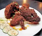  ??  ?? The Nashville Hot chicken four piece at Oak & Ore.