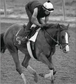  ?? BARBARA D. LIVINGSTON ?? Good Magic, shown training Thursday, is using the Grade 2 Fountain of Youth as the first of two Kentucky Derby preps.