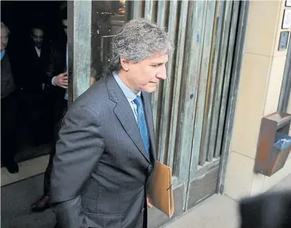  ?? PEDRO LAZARO FERNANDEZ. ?? Ex vicepresid­ente. Boudou sale, el mes pasado, de los tribunales de Comodoro Py.