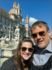  ?? (Special to the Democrat-Gazette) ?? Somer and Clif Day honeymoone­d close to home but they have taken several big trips together since then, including one last year to Italy.