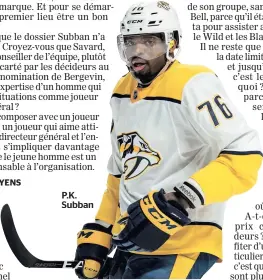  ??  ?? P.K. Subban