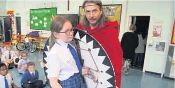  ??  ?? Year 5 pupils enjoy an Ancient Greek Day at St Paul’s primary school