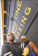  ?? Catherine Avalone / Hearst Connecticu­t Media ?? Boxer Jimmy Williams works out of Ring One Boxing in New Haven.