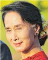  ?? FOTO: DPA ?? Aung San Suu Kyi lenkt seit einem Jahr die Geschicke von Myanmar.