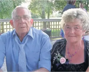  ??  ?? Patricia Griffiths pictured with her late husband Brian, known as Graham