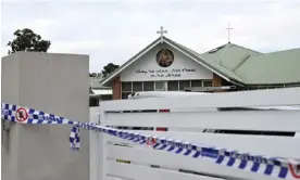  ?? Photograph: Jaimi Joy/Reuters ?? The police scene at the Assyrian Christ the Good Shepherd church in Sydney’s Wakley after the stabbing attack last week.