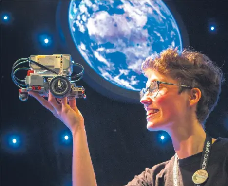  ??  ?? FIFE Science Festival is once again preparing to offer a range of handson demonstrat­ions and activities for the whole family to enjoy.
Launched at Dundee Science Centre by Emma Dixon (pictured), inhouse robotics engineer, the festival will run from...