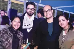  ??  ?? Malini Banerji, Narresh Kukreja, Vivek Ramabhadra­n and Neha