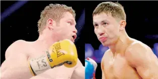  ??  ?? Todo está casi listo para la revancha de Saúl Álvarez y Gennady Golovkin el próximo 15 de septiembre.